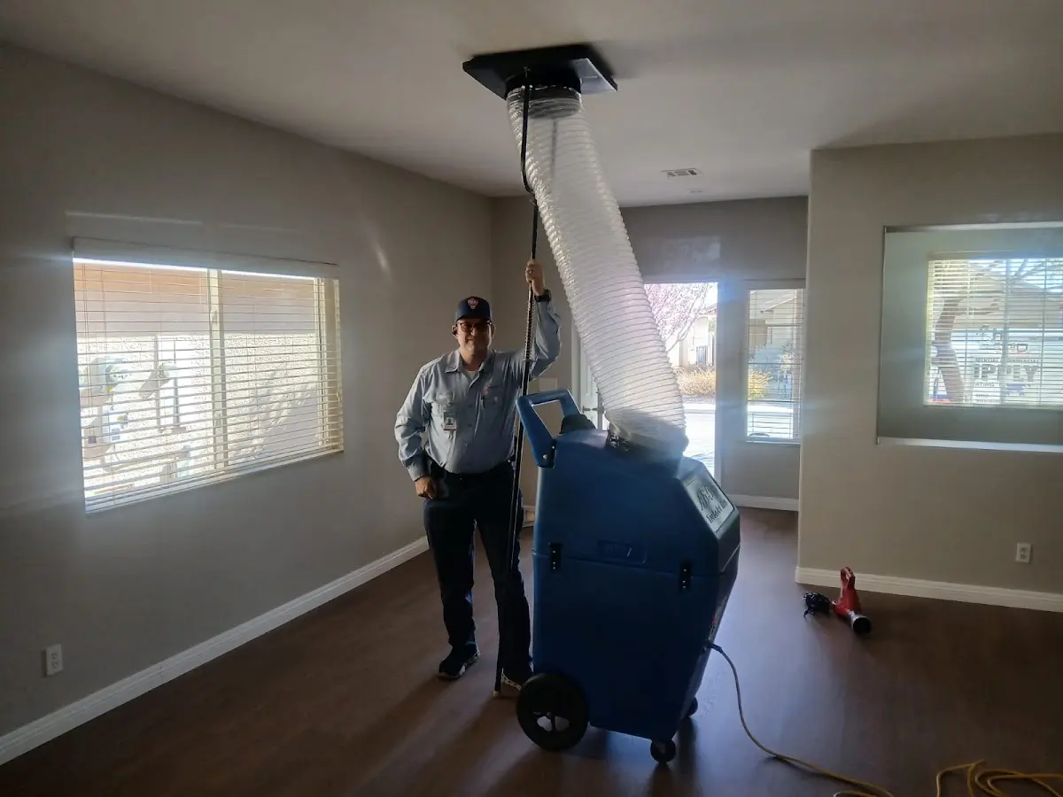 Professional Dryer Vent Cleaning work inside a Posen home